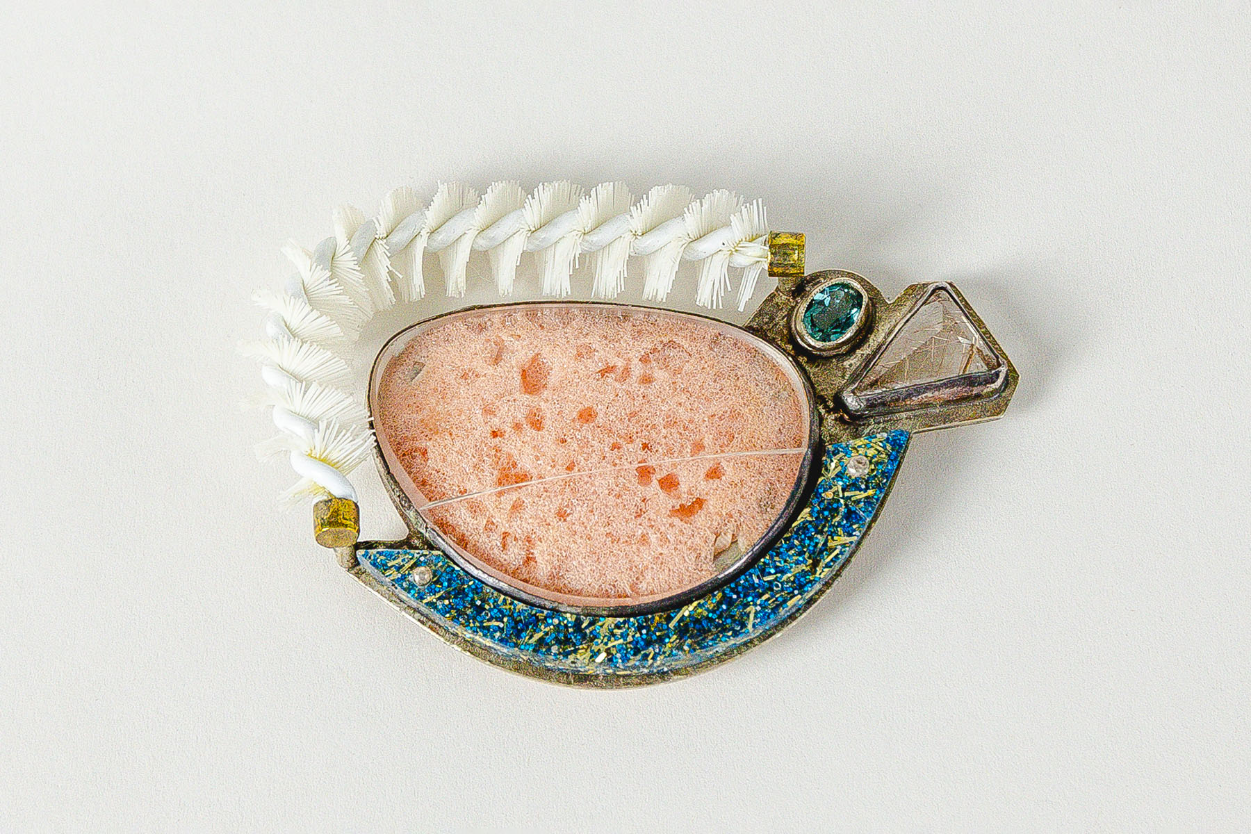 Nancy Worden, Bathroom Bowl Blues (Brooch)