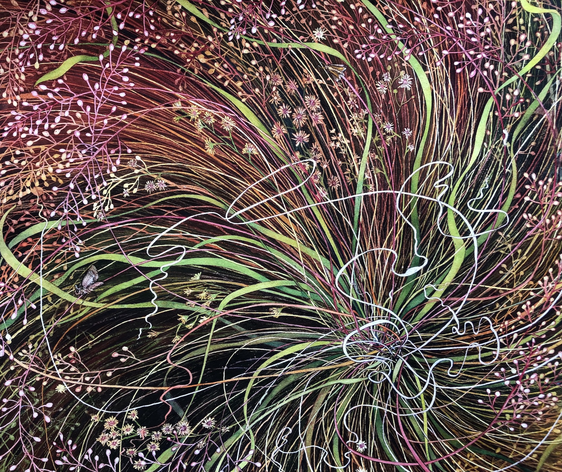 Helen Ruth Klebesadel, Pollinator Effect: Prairie Dropseed II