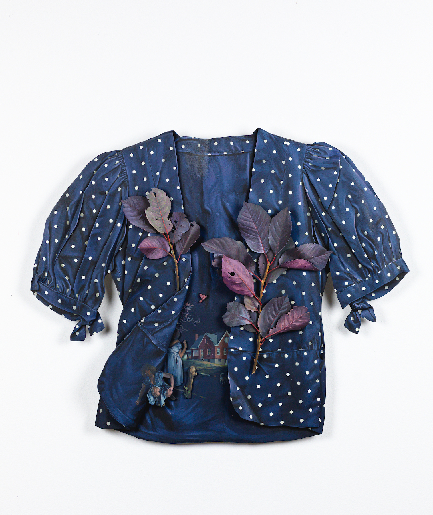 Ron Isaacs, Polka-dot Navy Taffeta Jacket