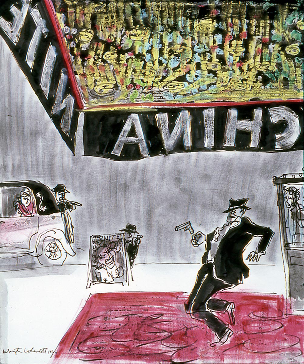 Warrington Colescott “The Death of Dillinger”