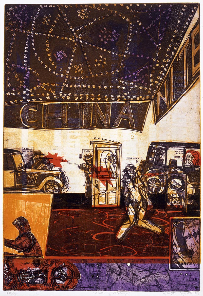 Warrington Colescott “The Death of Dillinger”