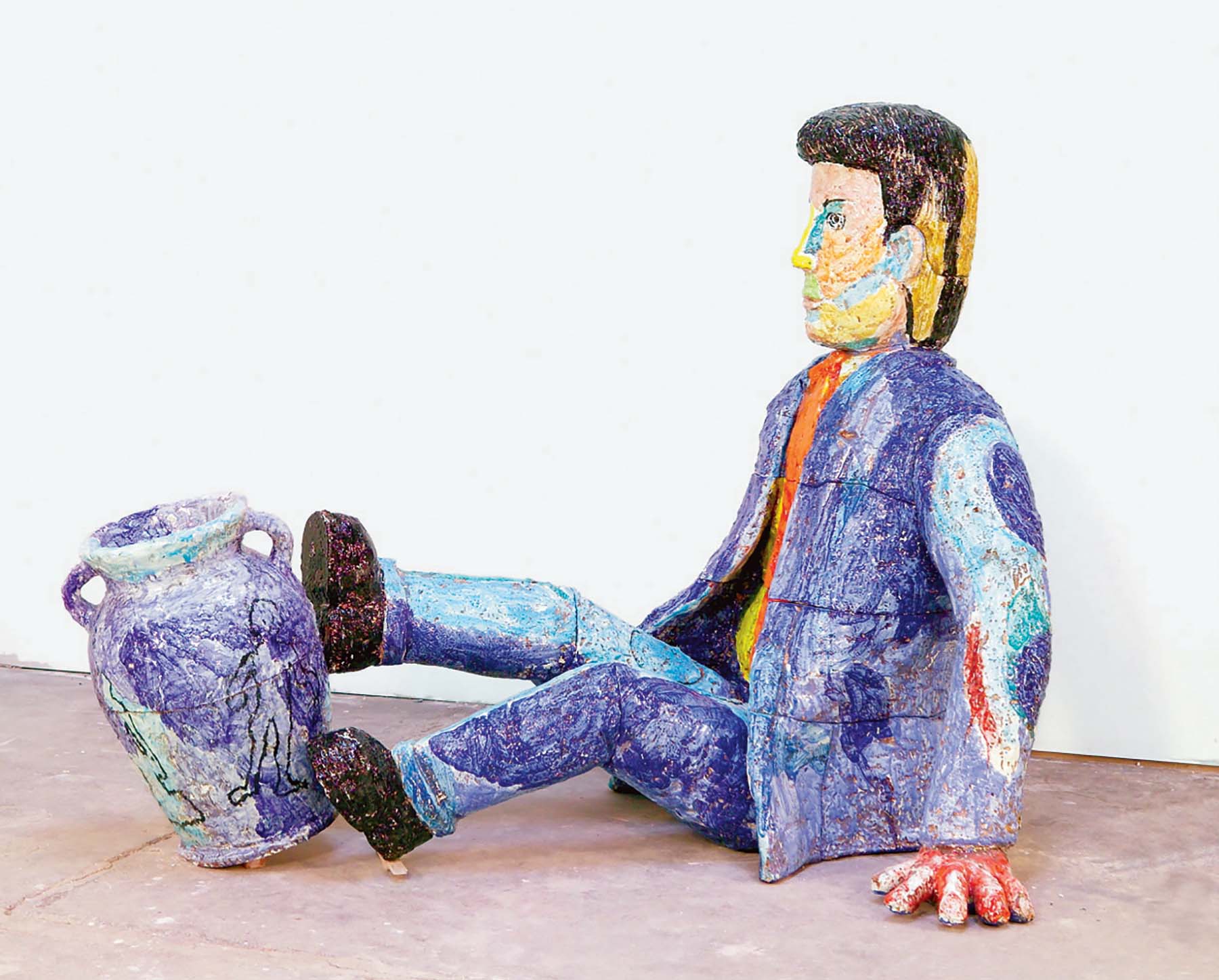 Viola Frey, Man Balancing Urn