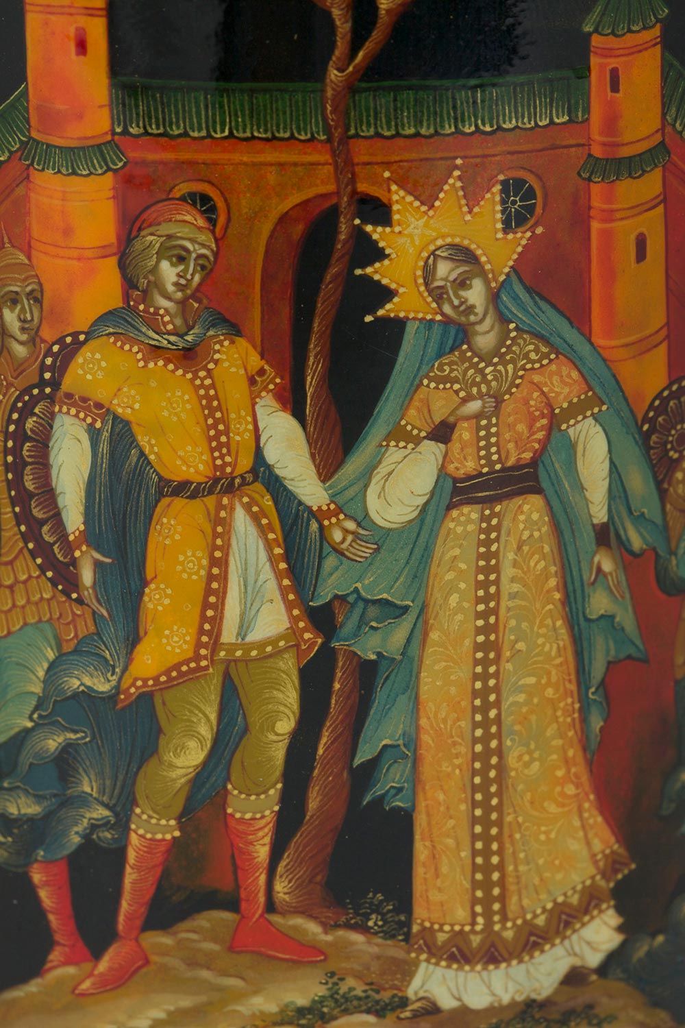 Kurilov, Palekh Studio “Tsar Saltan” (detail)