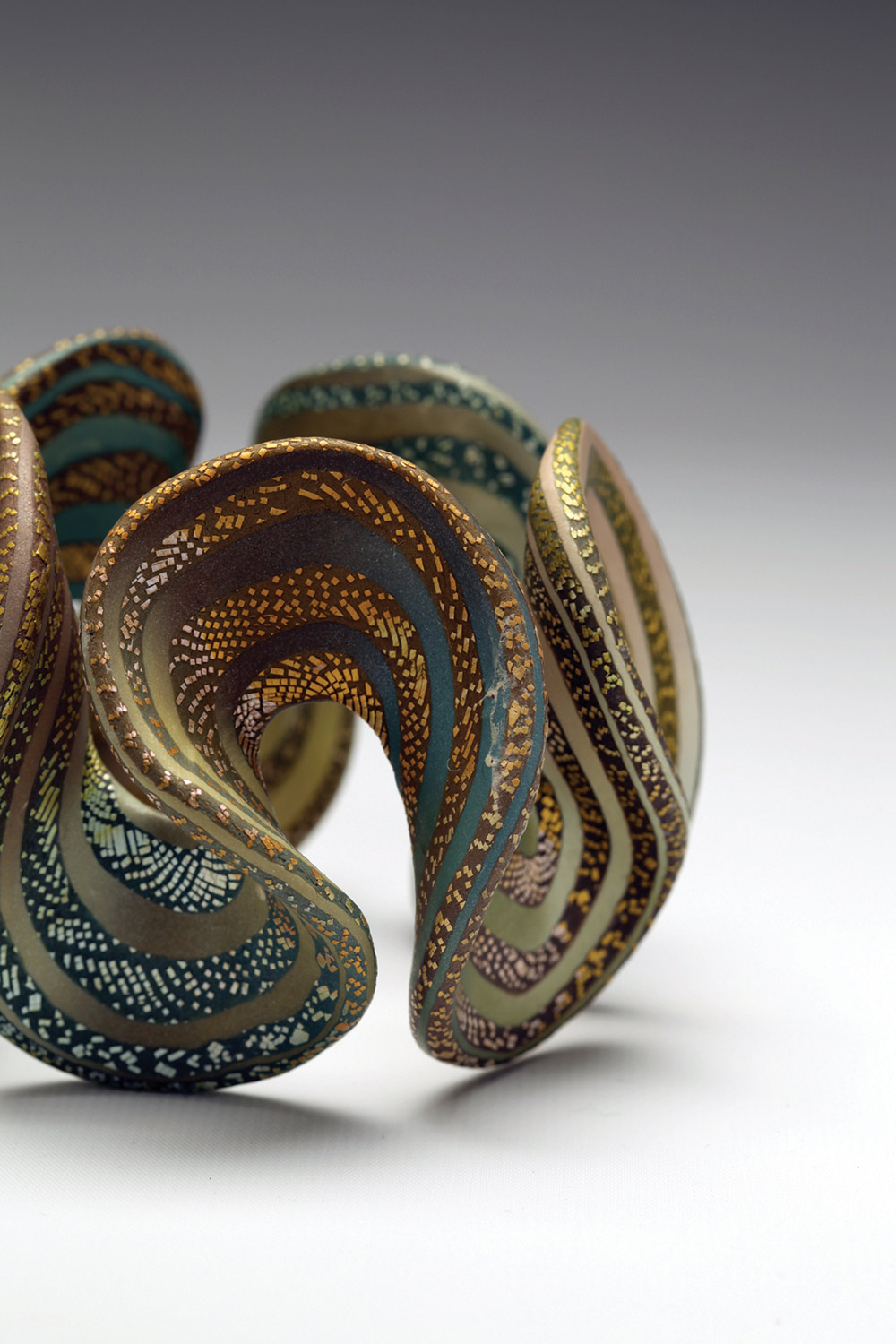 Elise Winters “Woodland Ruffle Cuff” (detail)
