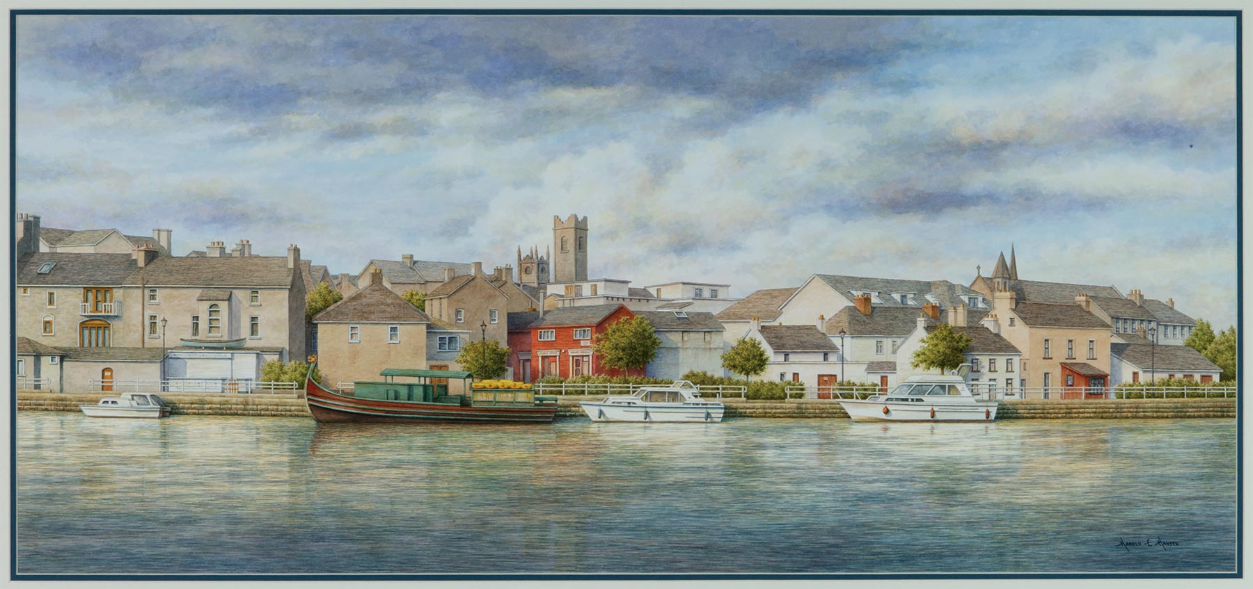 Harold E. Hansen, On the River Shannon, Athlone, Ireland