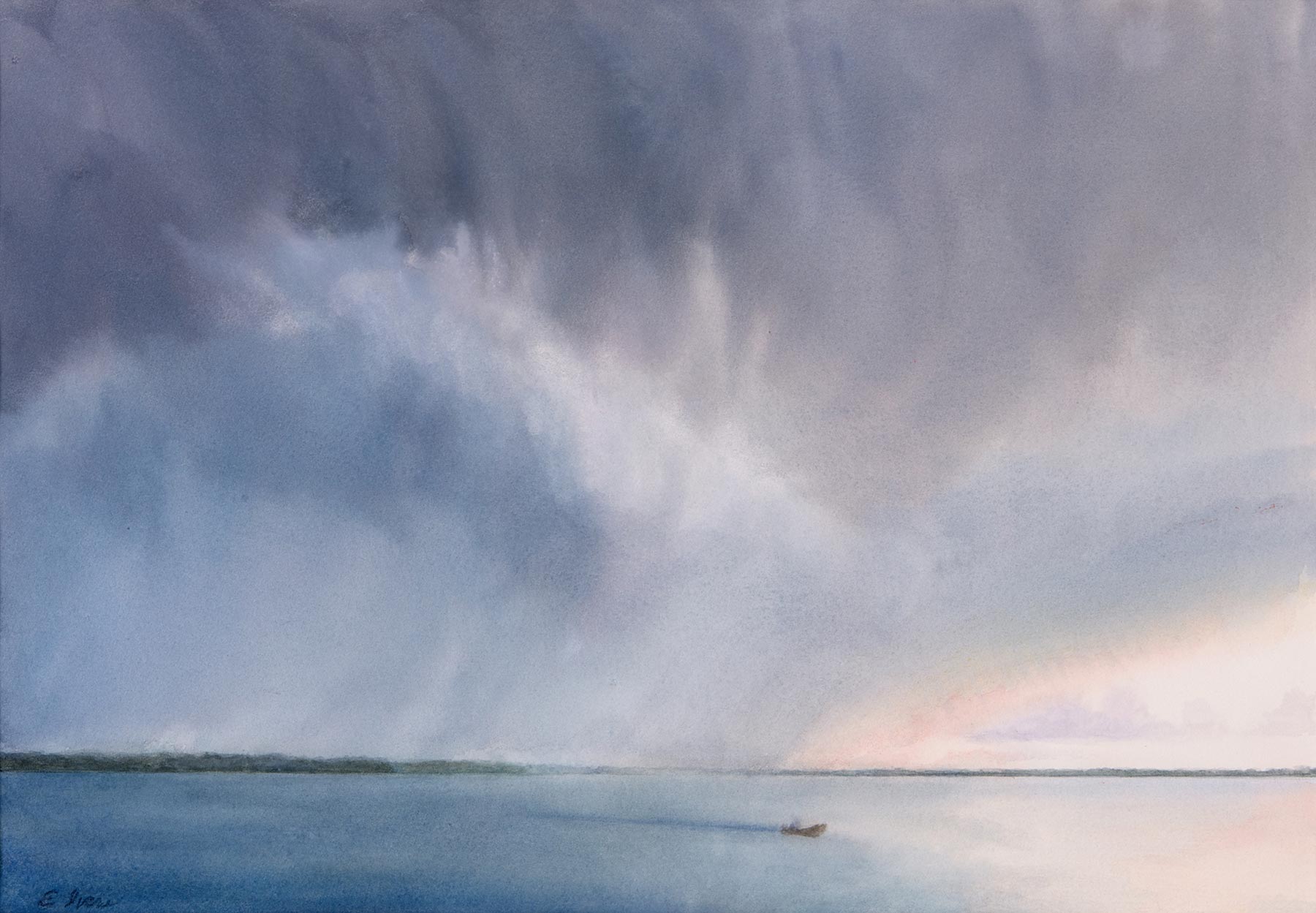 Elizabeth Ivers, Summer Storm over Lake Monona