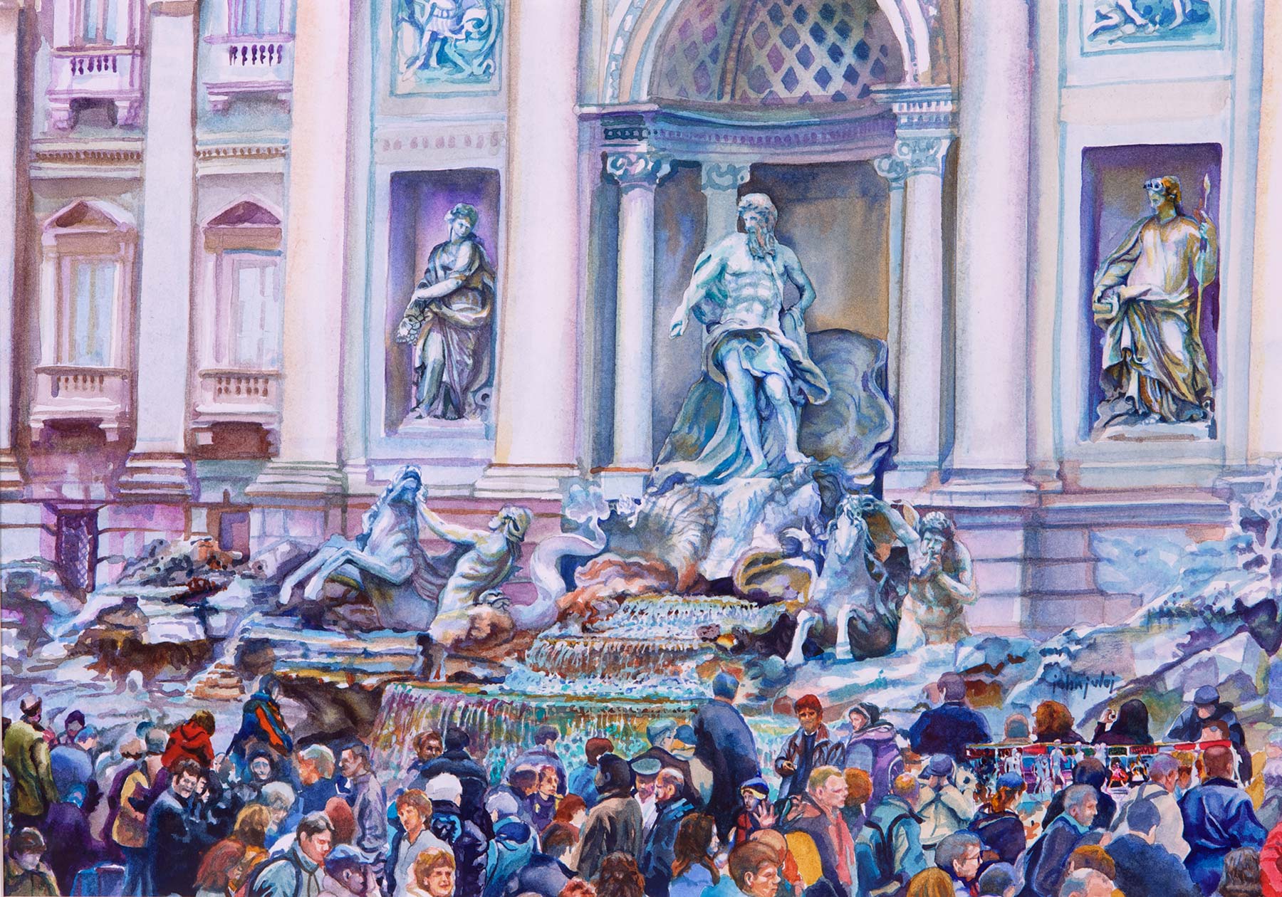 John Vlaj, Trevi Fountain