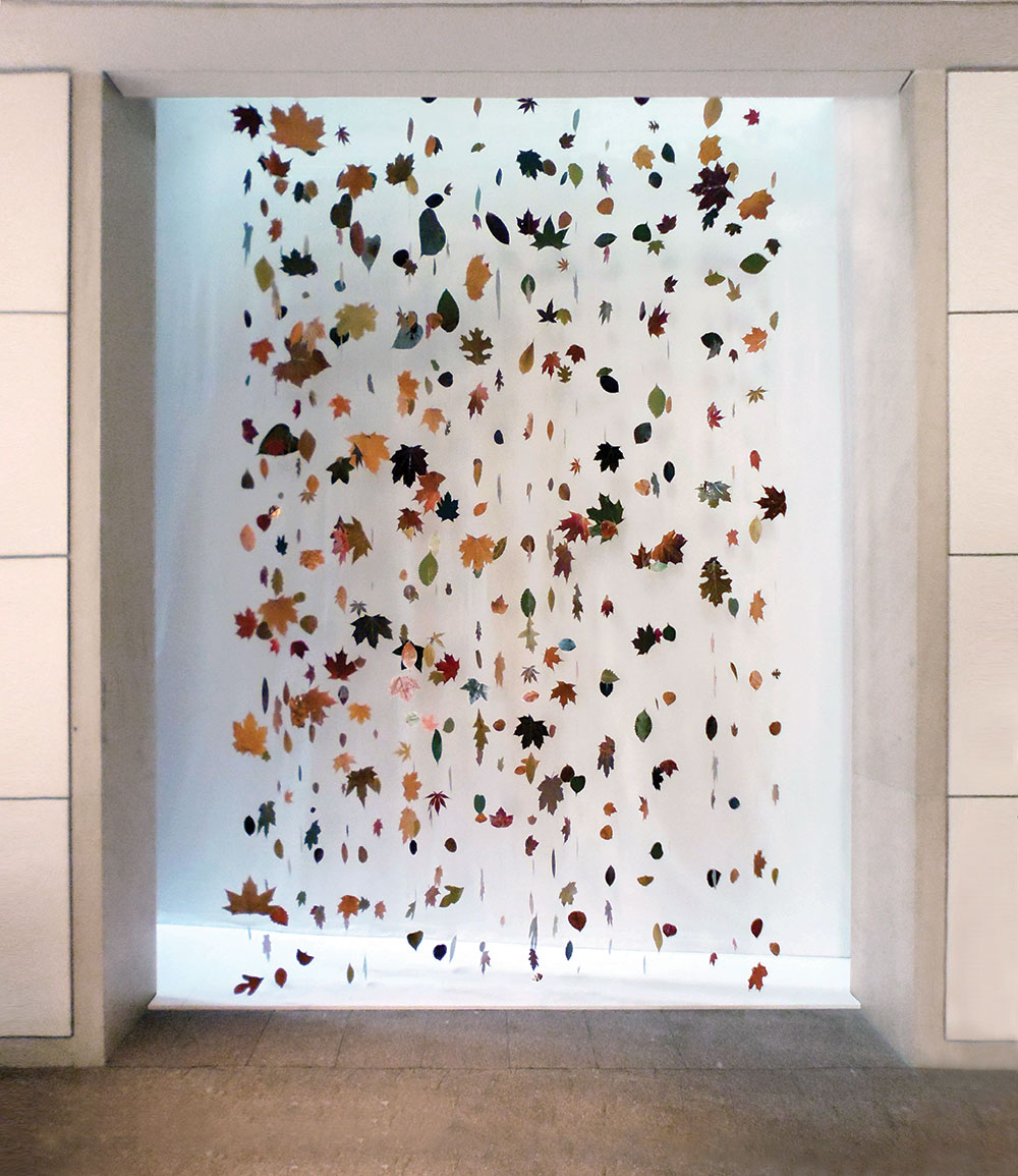 Joan Backes “Falling Leaves and Painted Branches” (detail)