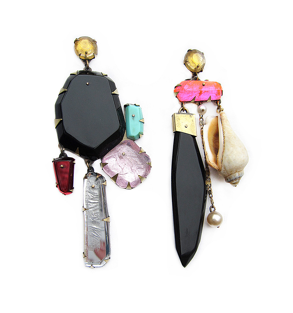 Nikki Couppee “Shell Valentine Earrings”