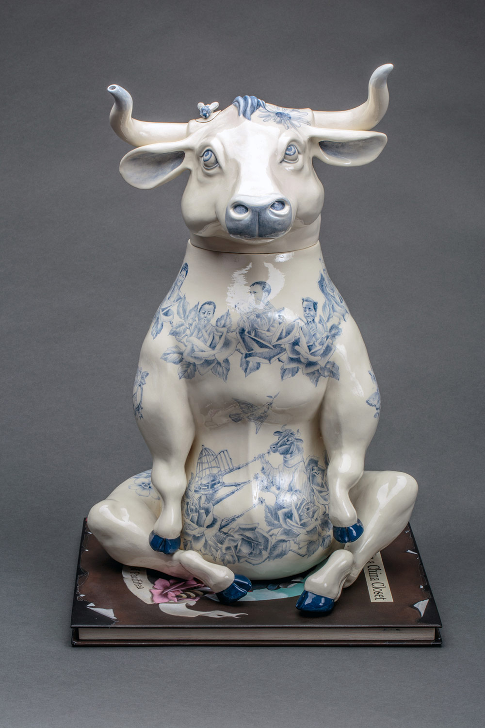 Red Weldon Sandlin “Bull in a China Cabinet…A Story of Pacifitea (Teapot)”