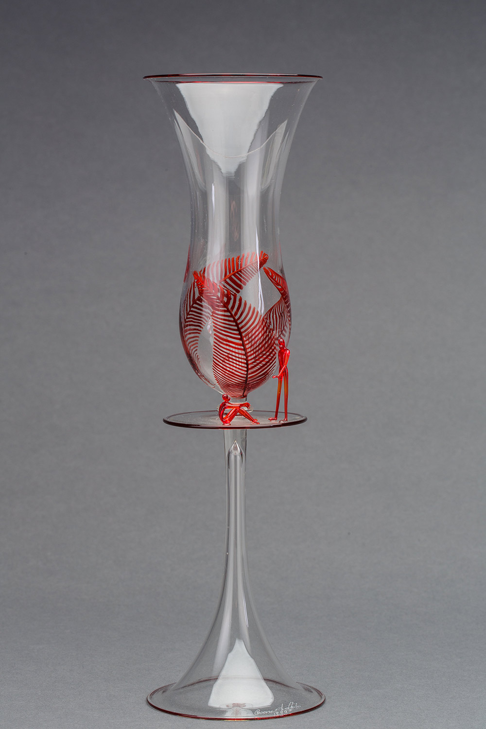 Cesare Toffolo “Red Piccolo Uomini Goblet (Small Red Men Goblet)”