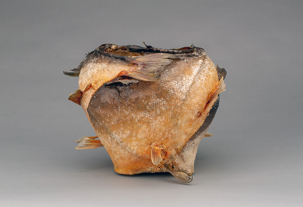 Fran Reed, Red Salmon Lichen Vessel