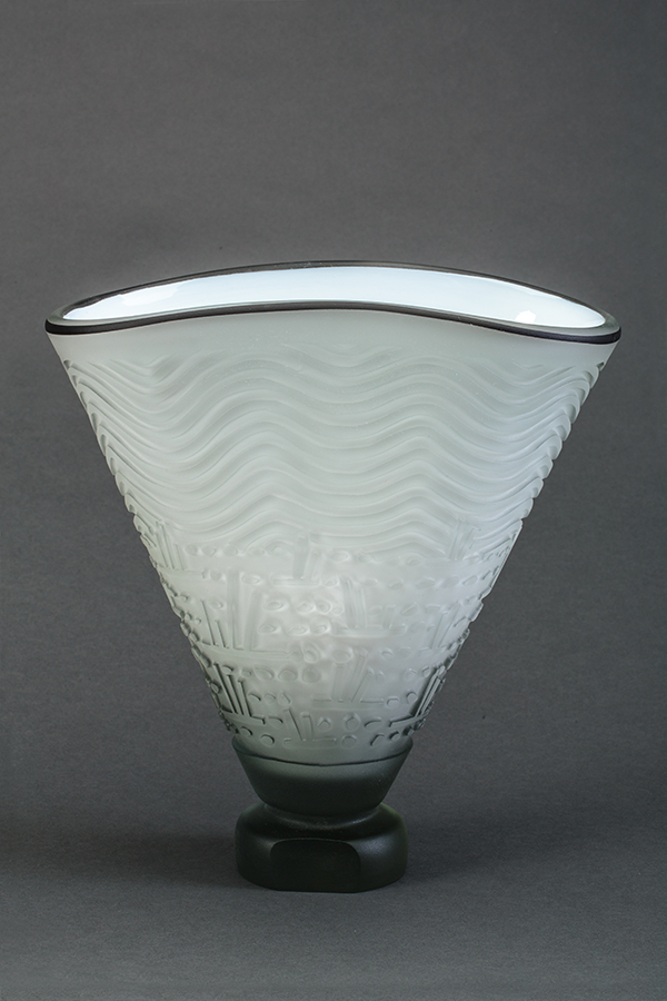 Dan Dailey “Ocean, Linear Beach, Grass” from the Ocean Vase Series