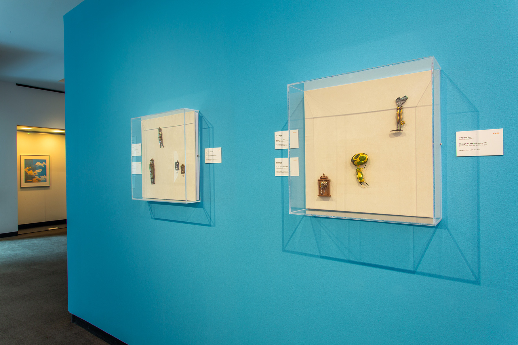 Installation view, Silhouette: Capturing the Human Form in Contemporary Prints and Art Jewelry