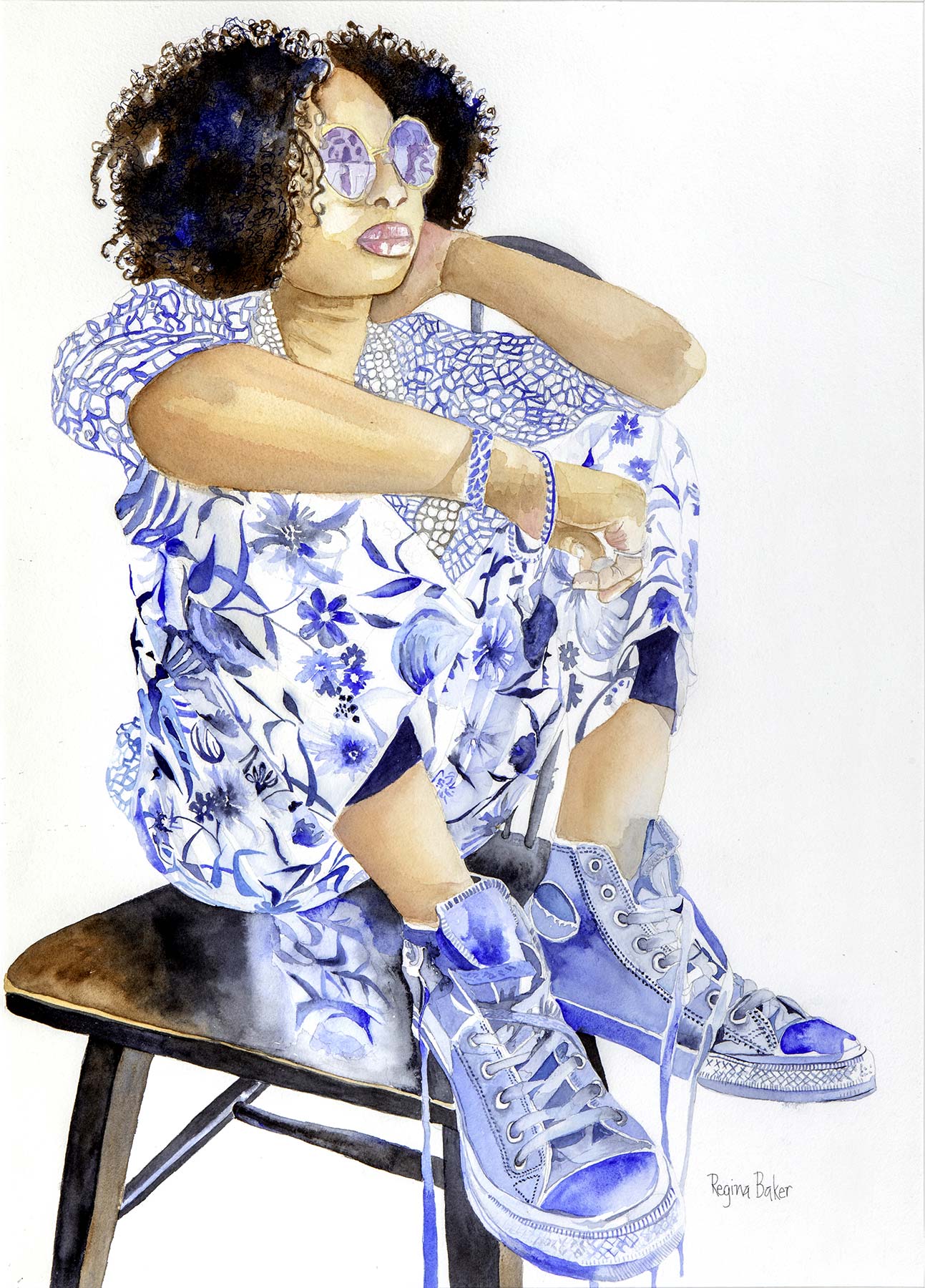 Regina Baker, Blue Shoes