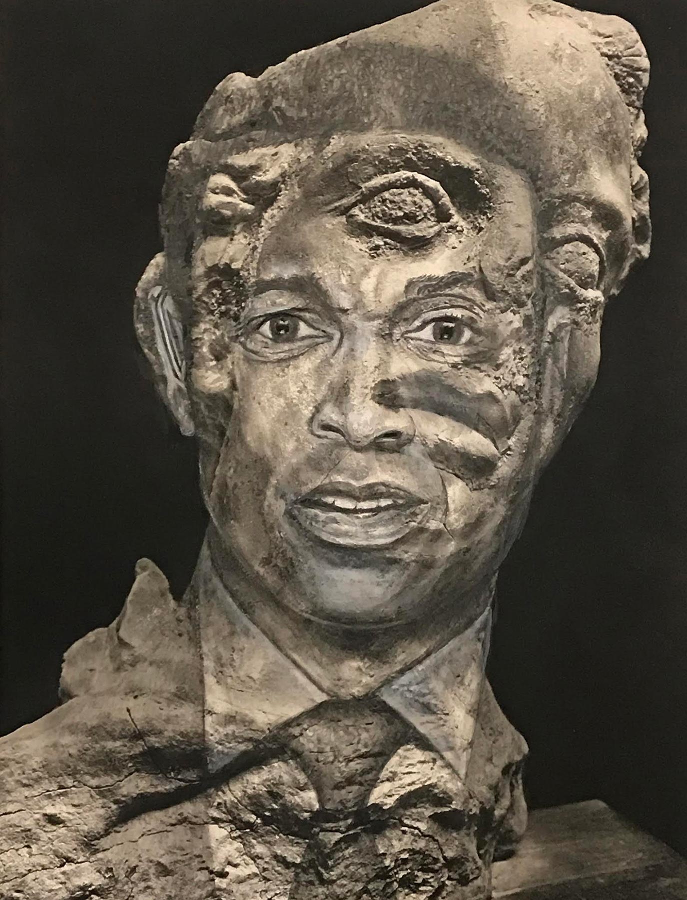 Marc Travanti, Don Lemon drawn on Female Terracotta Head
