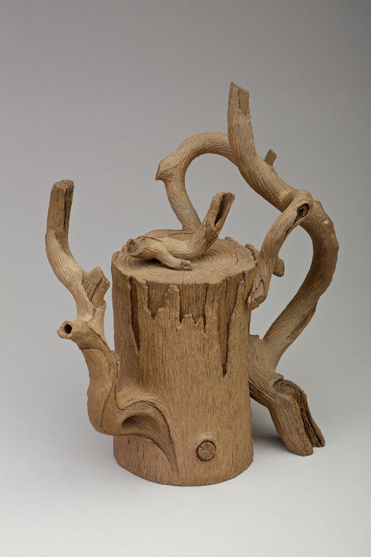 Ah Leon, Trunk Teapot with Bent Branch No. 749