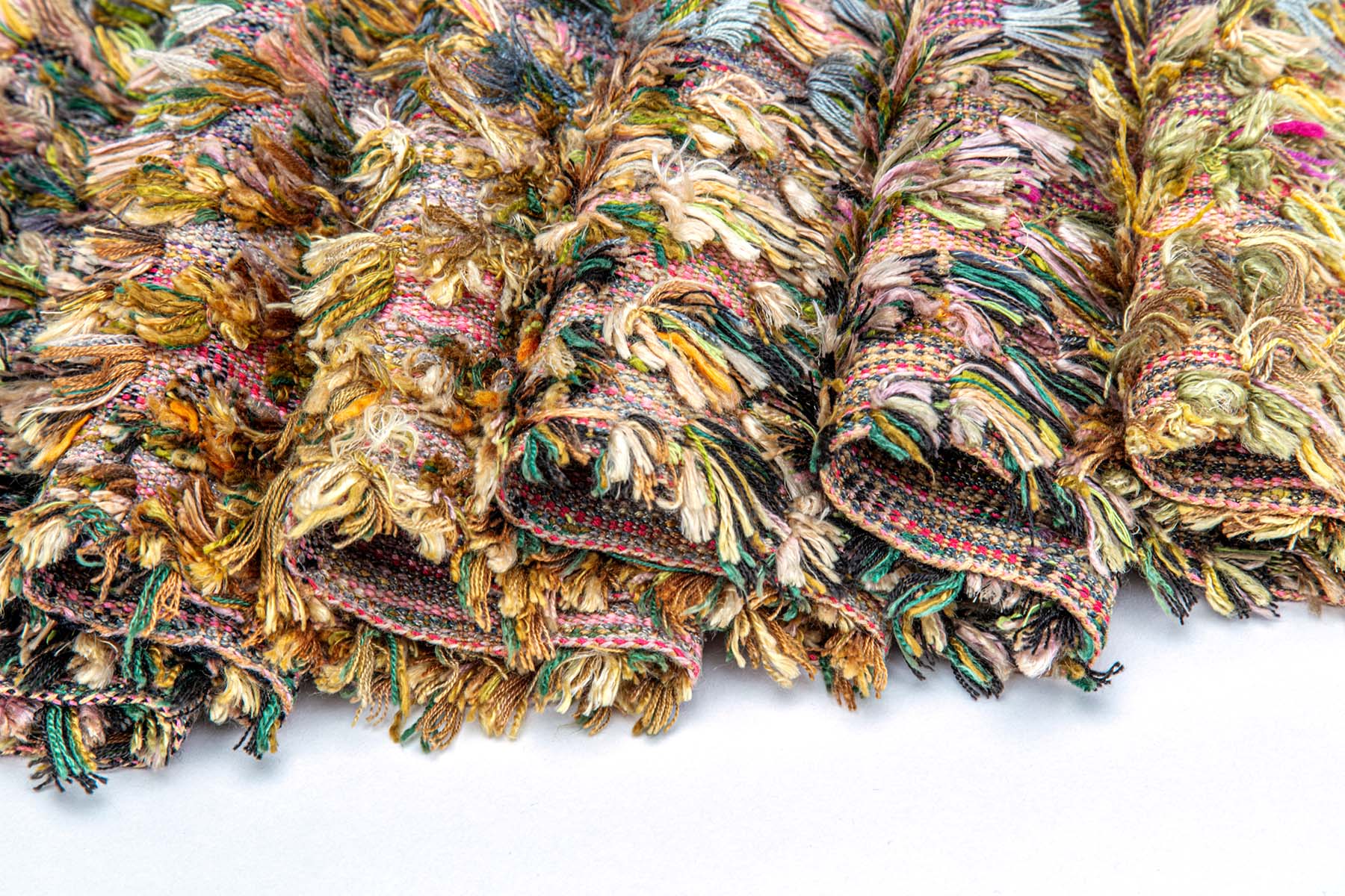 Randall Darwall, Eyelash/Cut Float Weave Scarf (detail)