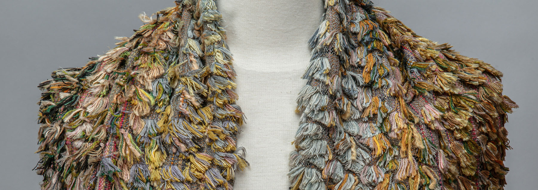Randall Darwall, Eyelash/Cut Float Weave Scarf (detail)