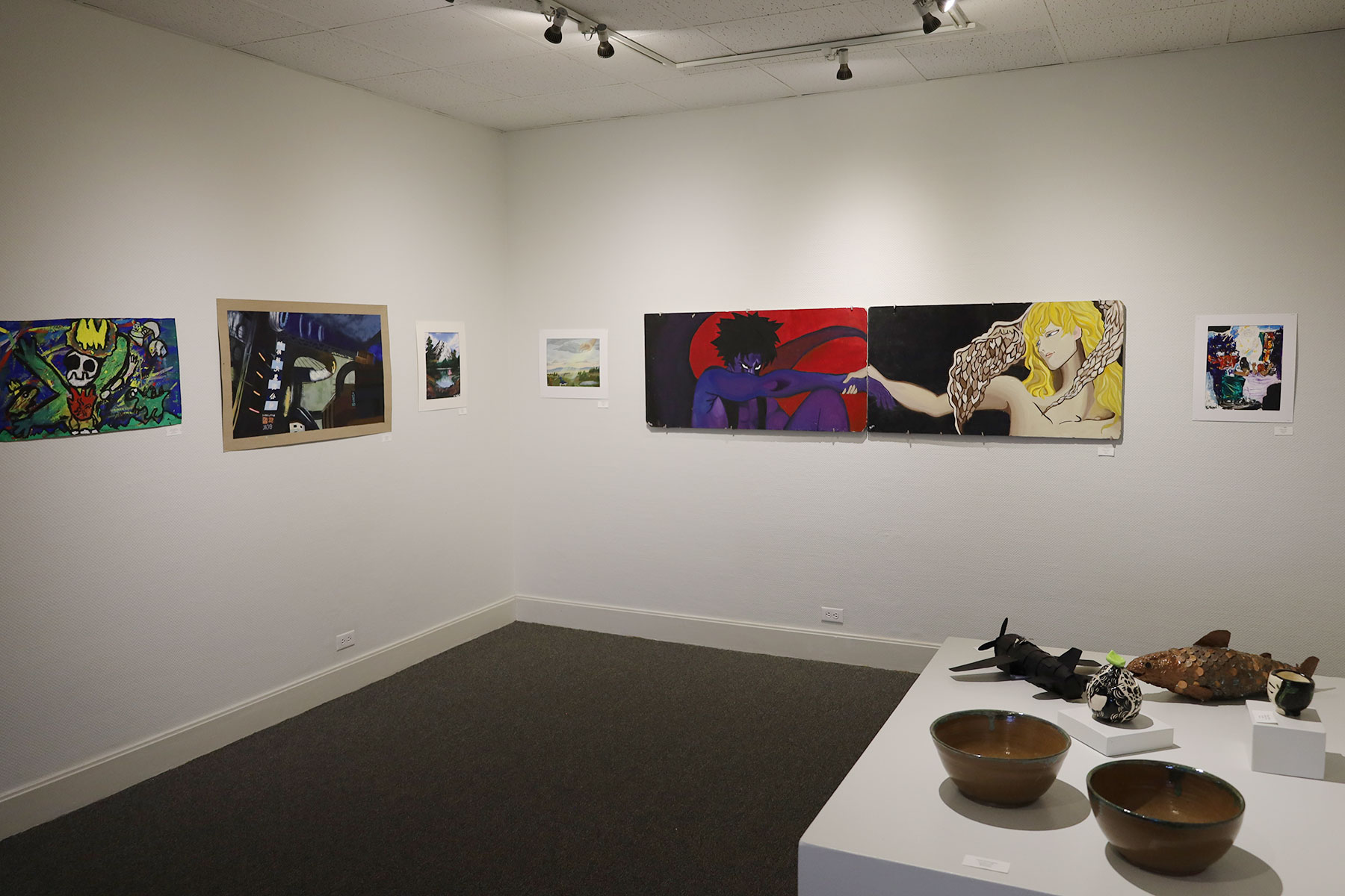 Installation view of Racine Unifed School District Exhibition 2022