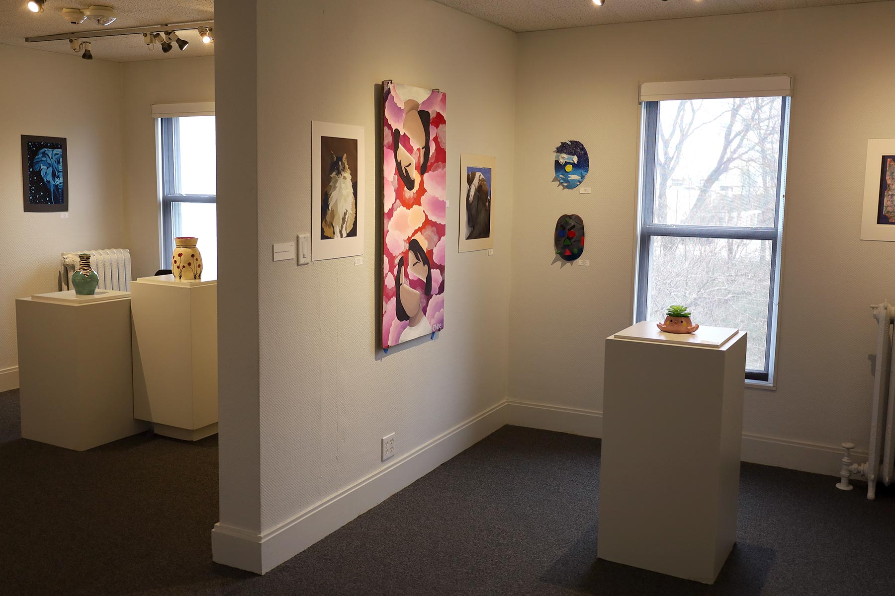 Installation view of Racine Unifed School District Exhibition 2022