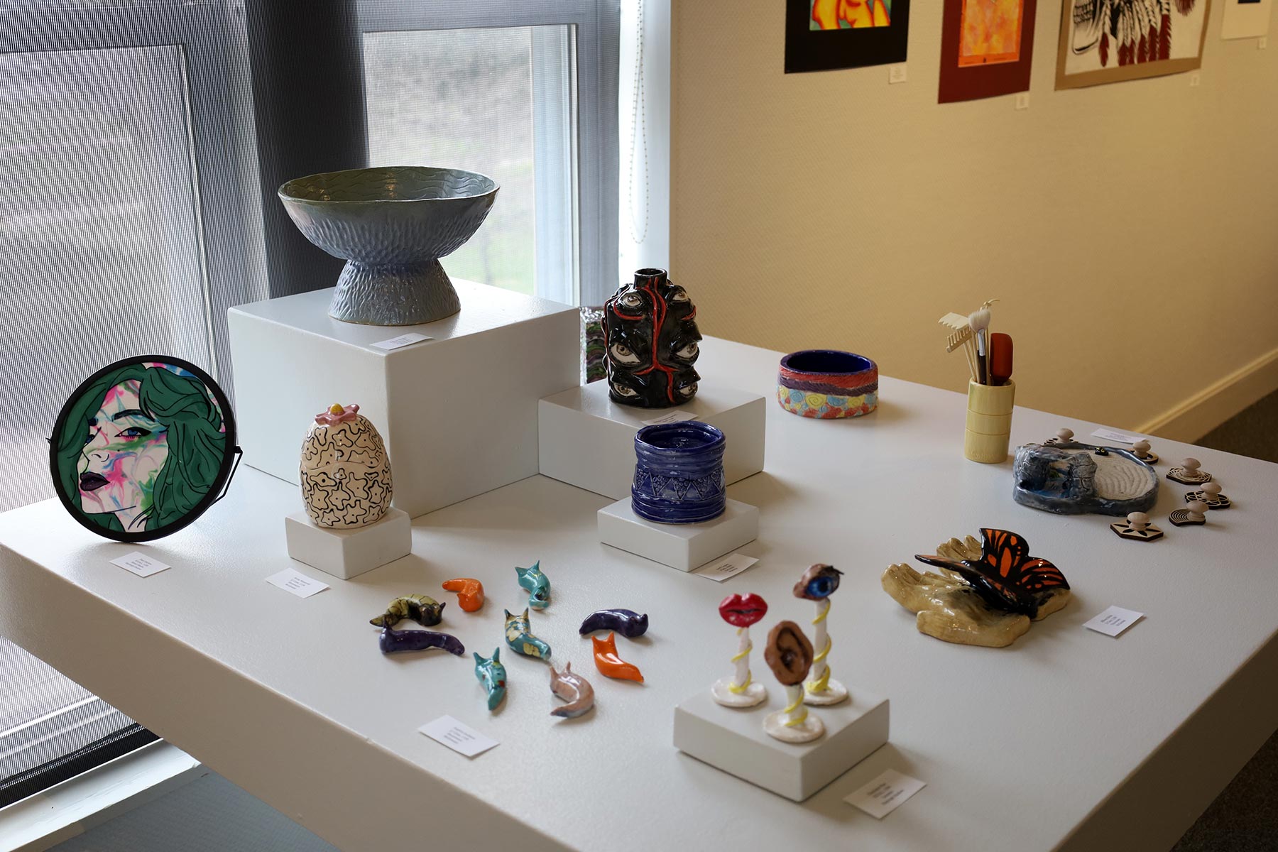 Installation view of Racine Unifed School District Exhibition 2022
