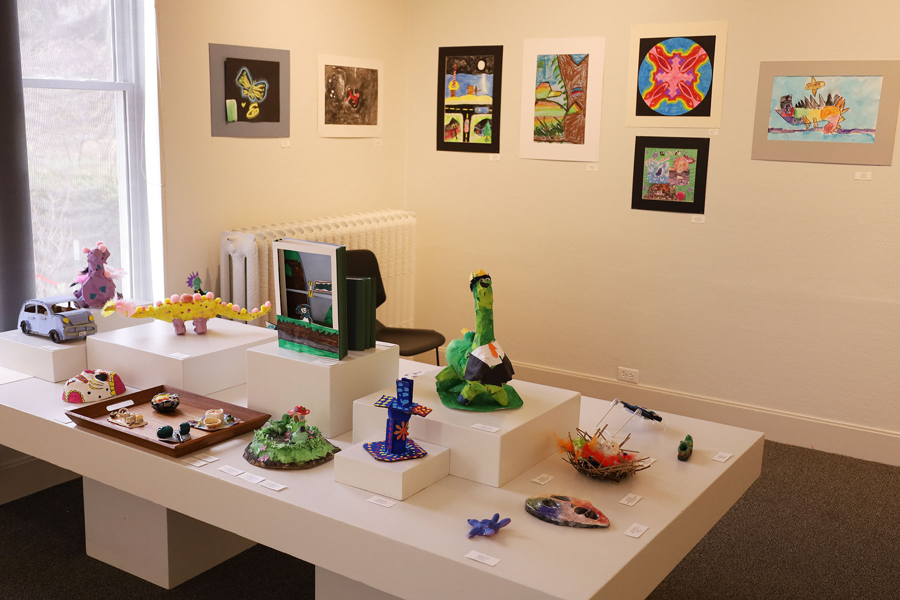 Installation view of Racine Unifed School District Exhibition 2022