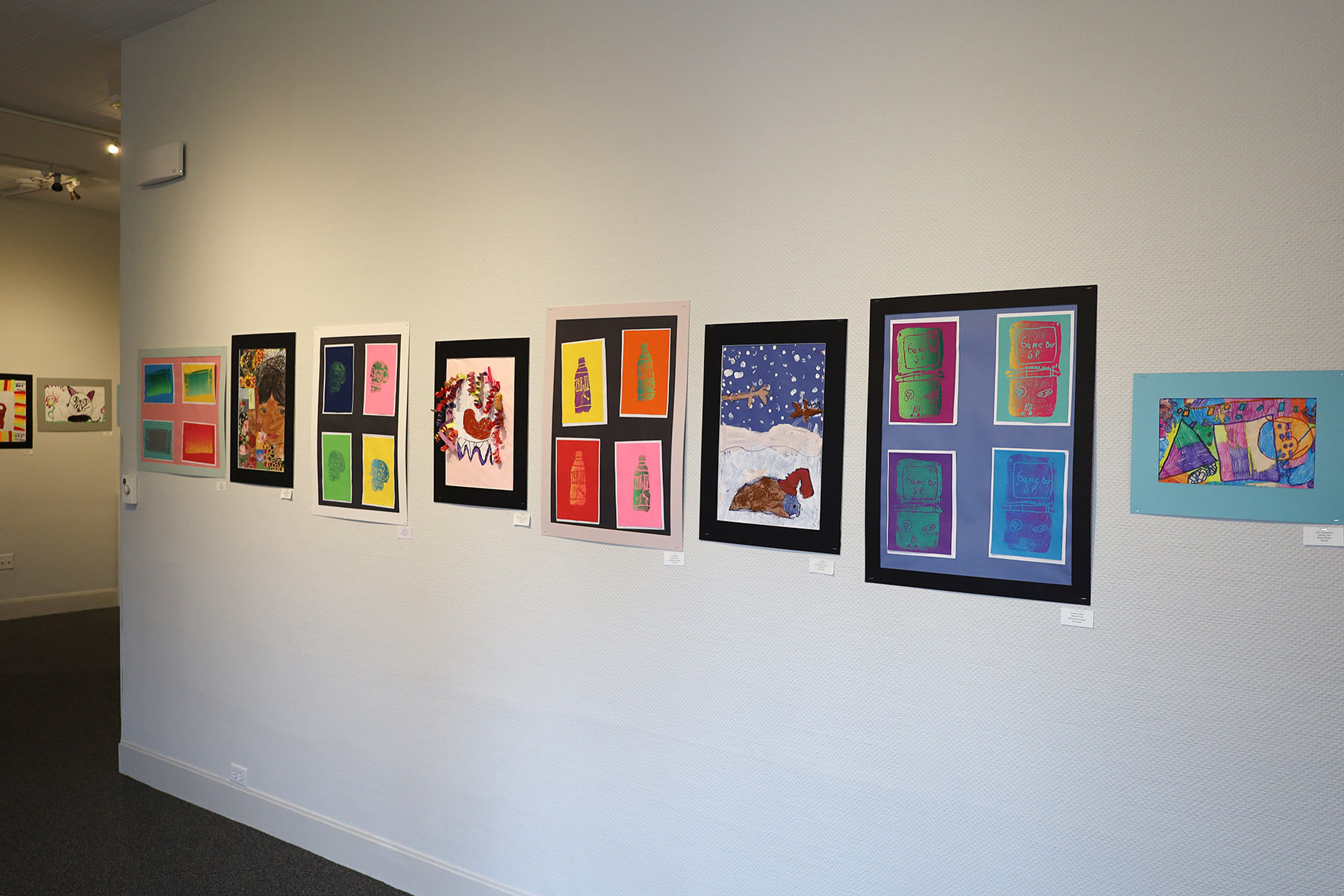 Installation view of Racine Unifed School District Exhibition 2022