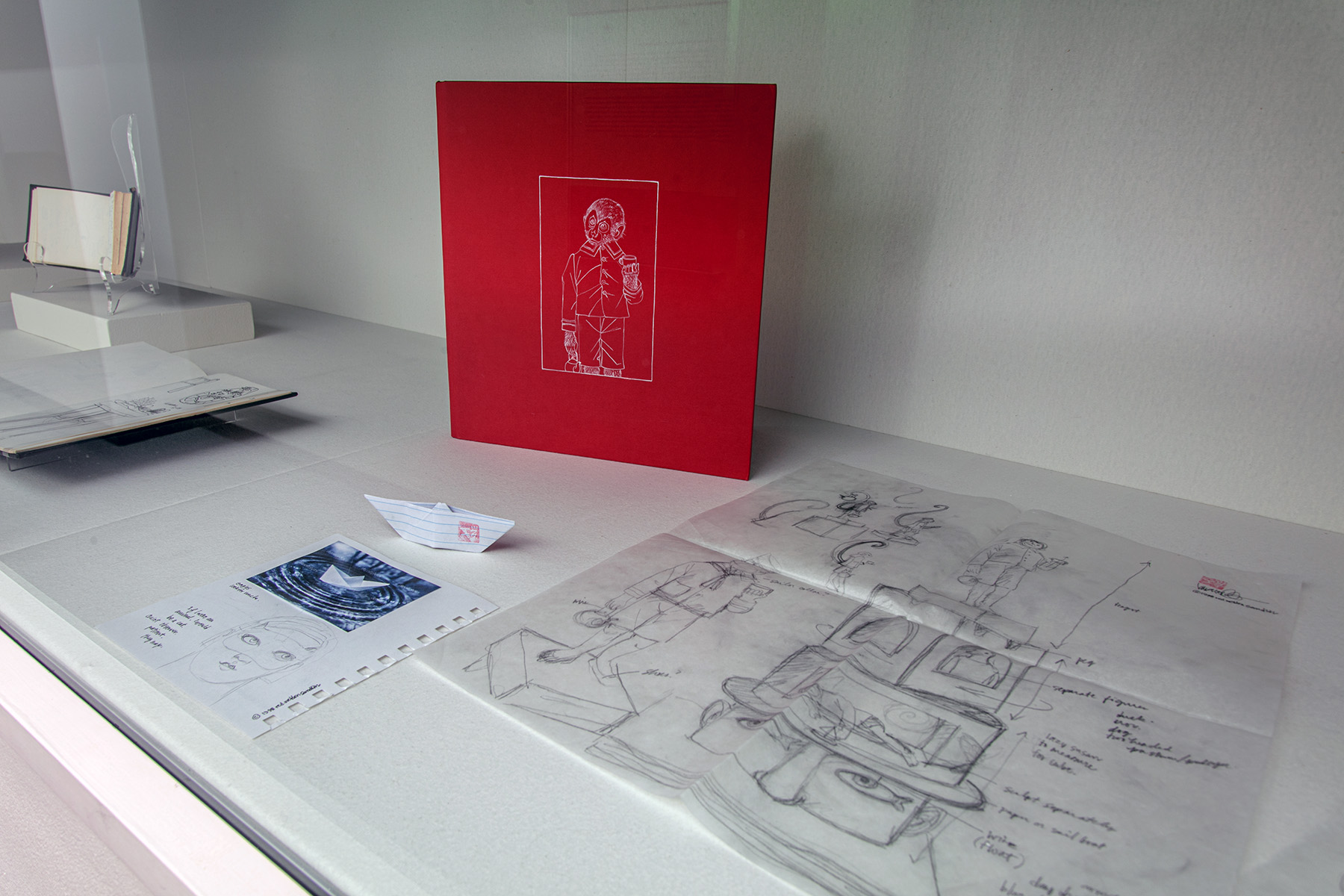 Installation view, Sketchbooks from RAM’s Collection: Exploring Process