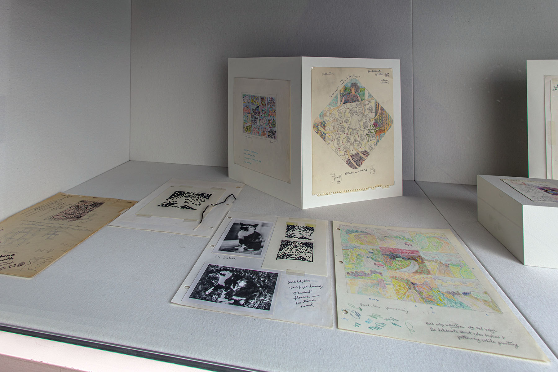 Installation view, Sketchbooks from RAM’s Collection: Exploring Process
