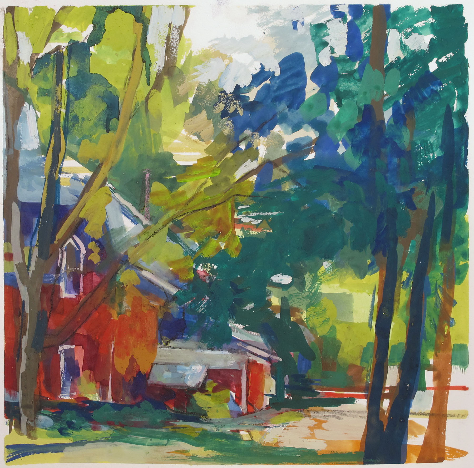 Martha Hayden, Red House in Summer