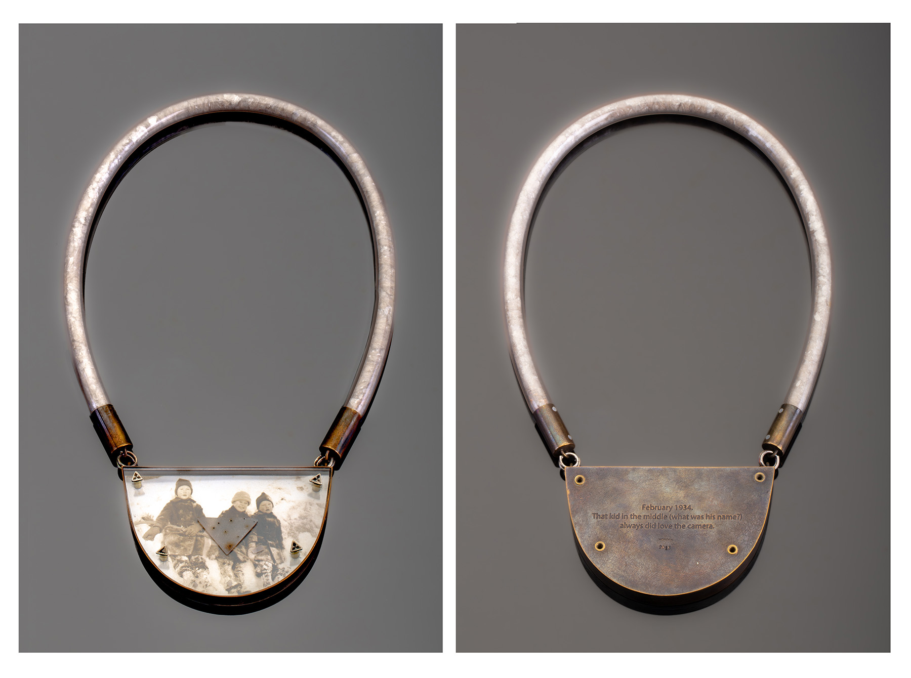Nancy Worden, Kids in Snow (front and back)