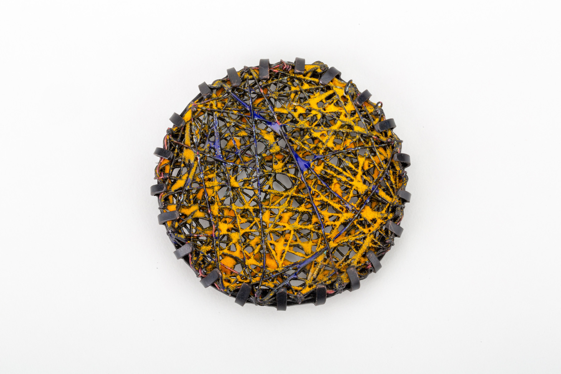 Garcia Ir2014.028 Spun Glass Brooch Garcia Ir2014.028 Spun Glass Brooch