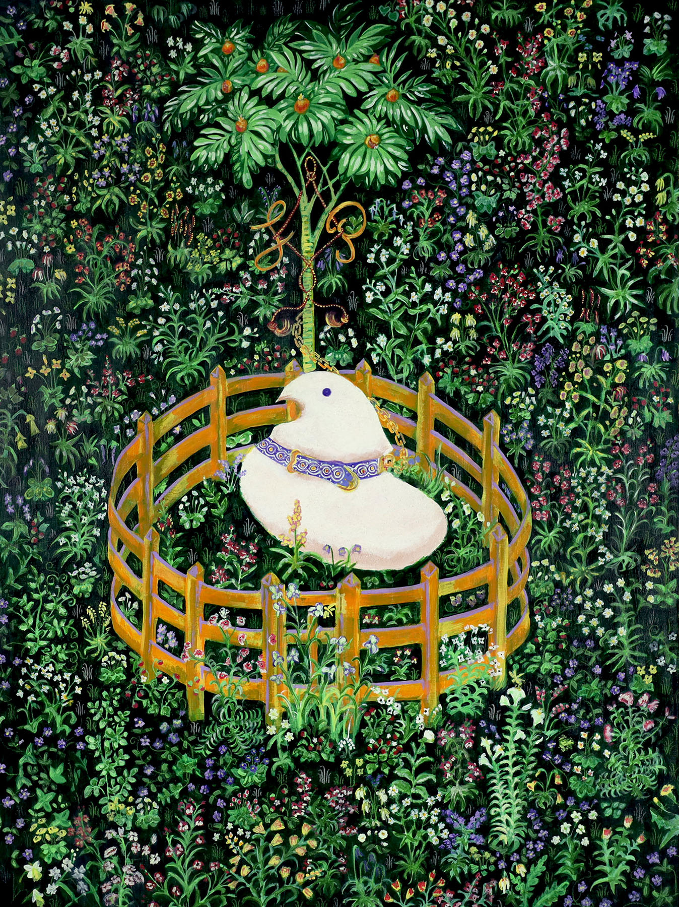 Lynnzie Palomaki, The Marshmallow Peep Rests in a Garden