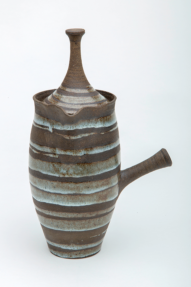 4 Watkins, Joan Pearson Ir2018.521a&b Teapot 107 Joan Pearson Watkins' glazed teapot