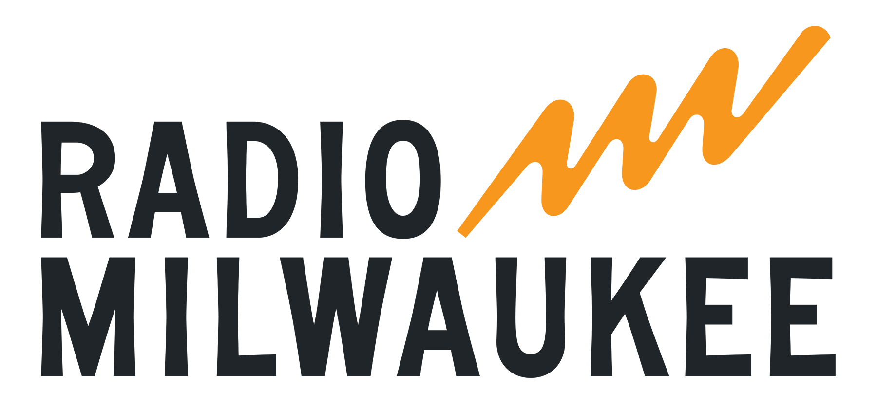 Radiomilwaukeelogos Stackedlockup Charcoalorange